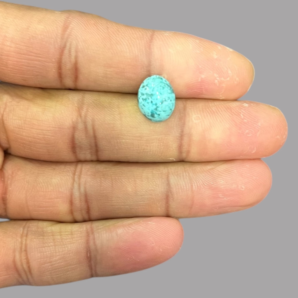 Turquoise Gems For Sale 4.02 Carats 11.7 x 9.5 x 5.6 mm in Oval