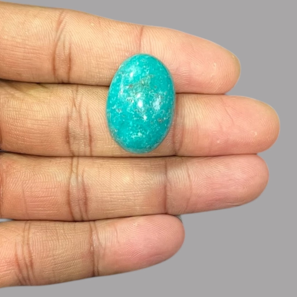 Turquoise Gemstone 26.61 Carats 25.9 x 17.4 x 9.2 mm in Oval