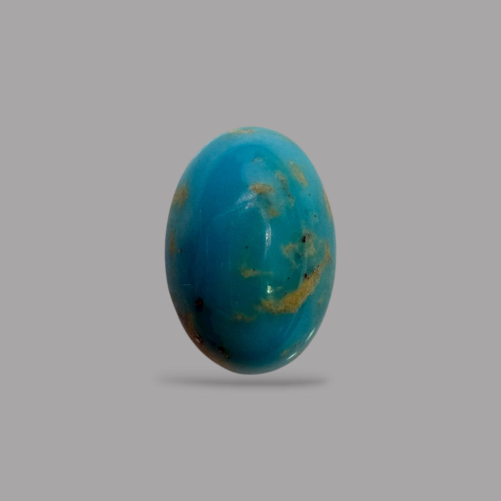 Turquoise Gemstone 4.01 Carats 13.2 x 9 x 5.5 mm in Oval
