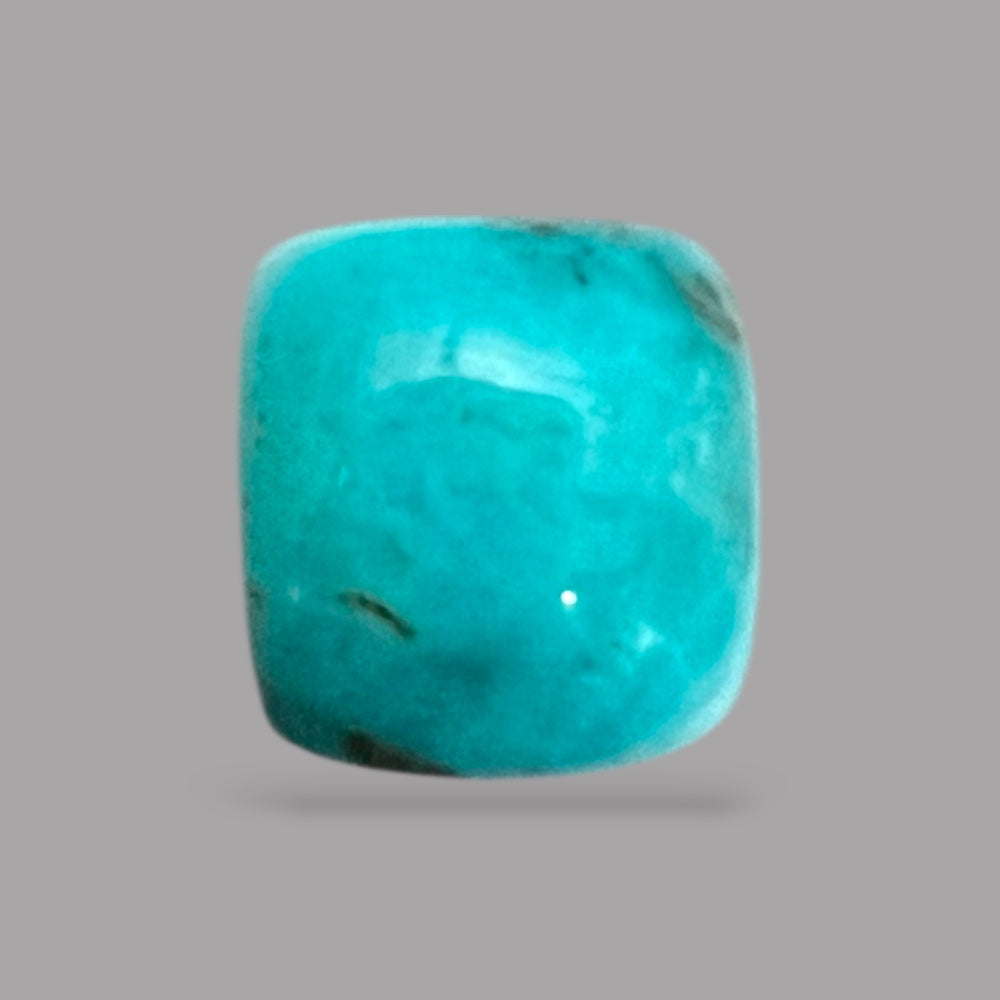 Turquoise Gemstone 5.01 Carats 9.5 x 8.9 x 7.1 mm in Cushion