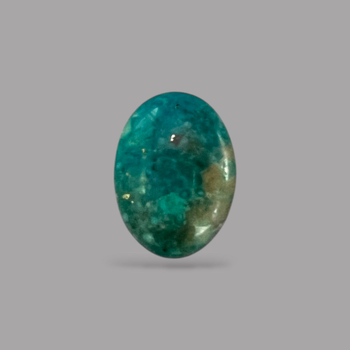 Turquoise Gemstone For Sale 4.08 Carats 13 x 9.4 x 4.8 mm in Oval