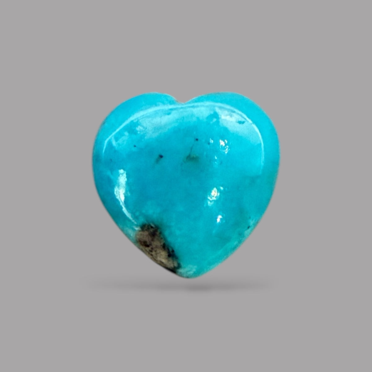 Turquoise Heart Cabochon 4.70 Carats 11.5 x 11.7 x 5.55 mm from Iran