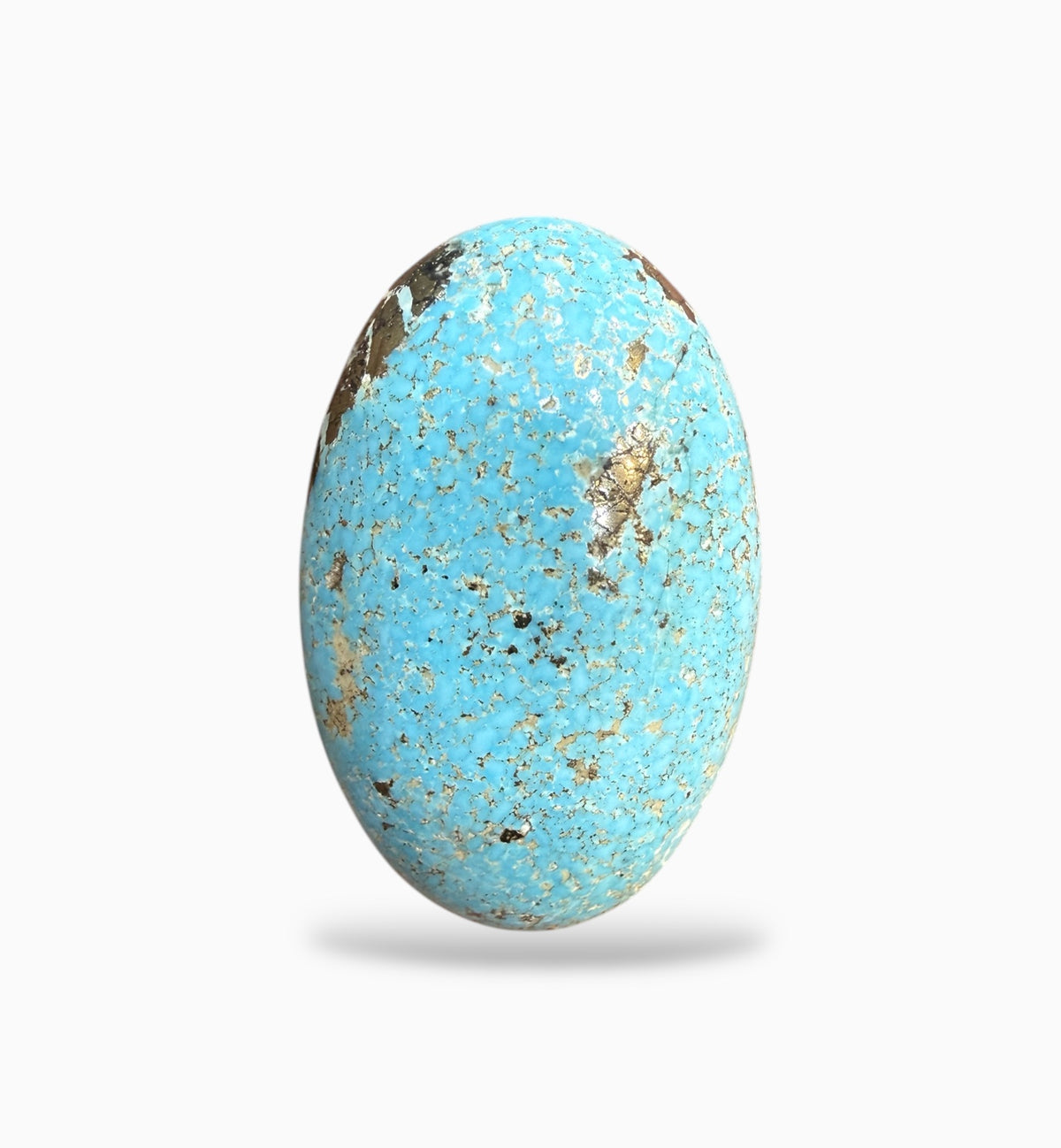 Turquoise Oval Cabochon Stone (Feroza) 45.64 Carats 37x20 mm