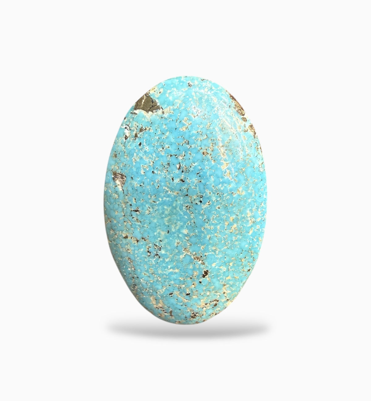 Turquoise Oval Cabochon Stone (Feroza) 45.64 Carats 37x20 mm