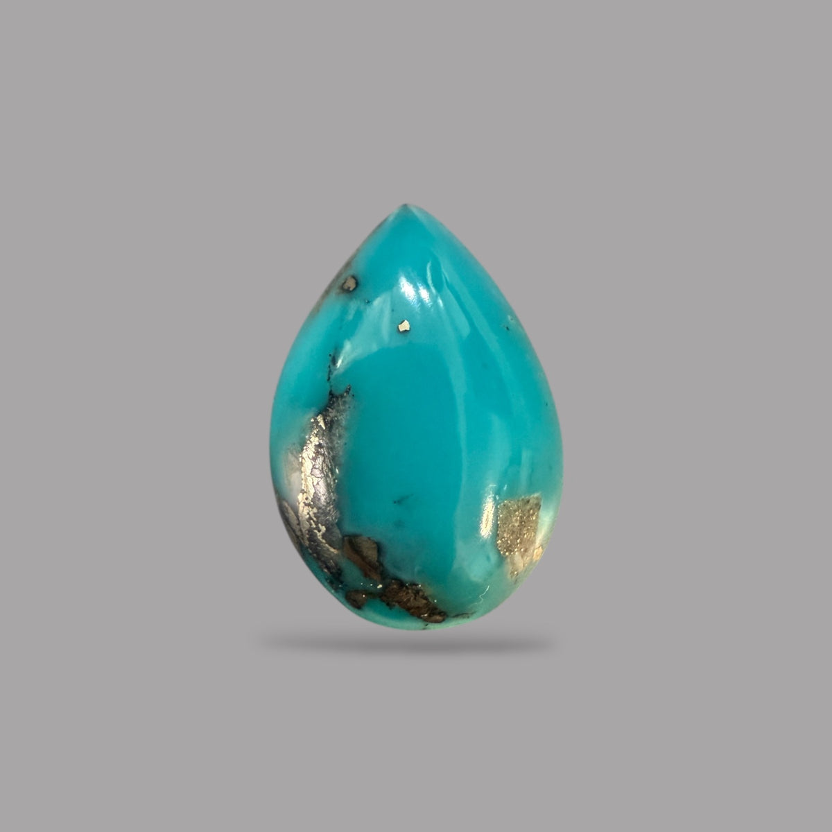 Turquoise Pear Cabochon 4.74 Carats From Iran