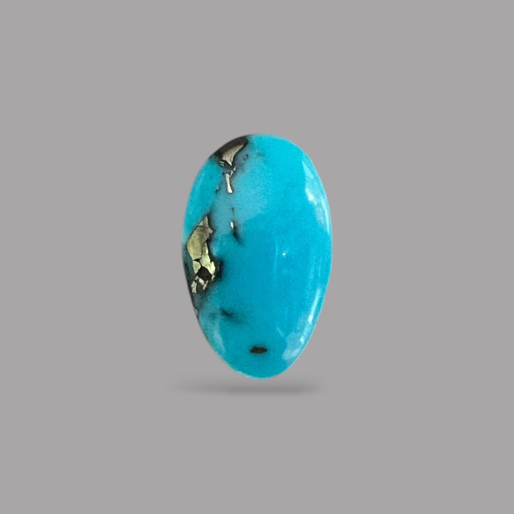 Turquoise Pieces For Sale 3.82 Carats 12.8 x 7.8 x 4.2 mm in Oval