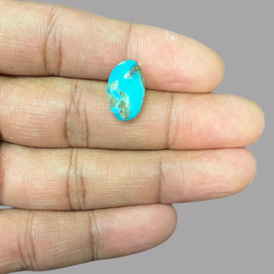 Turquoise Pieces For Sale 5.51 Carats 16.4 x 10 x 4.5 mm in Oval
