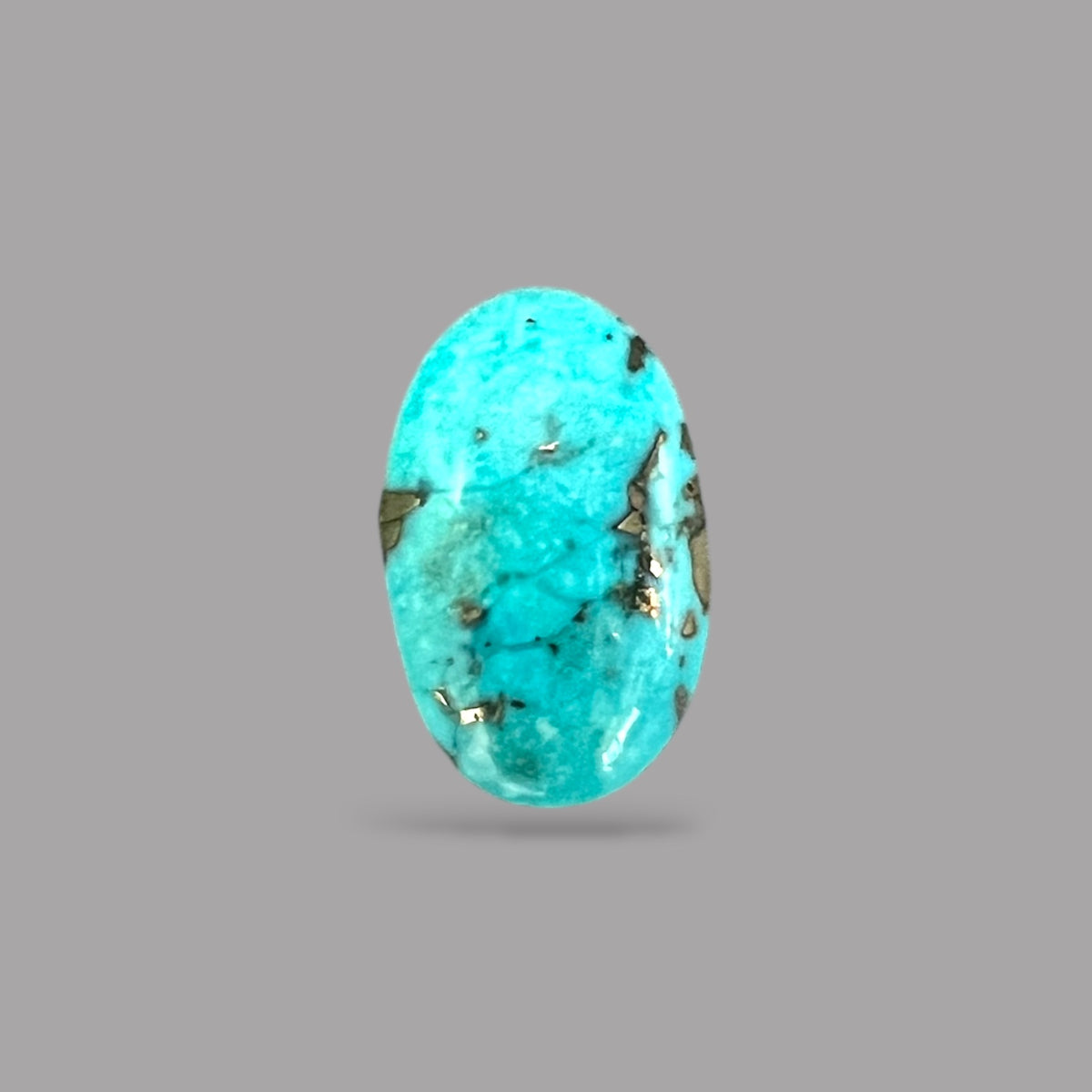Turquoise Rock For Sale 4.35 Carats 13.3 x 8.4 x 4.3 mm in Oval