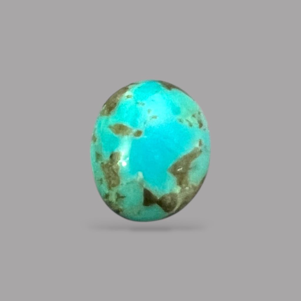 Turquoise Rock For Sale 5.68 Carats 13.3 x 11.2 x 5.7 mm in Oval