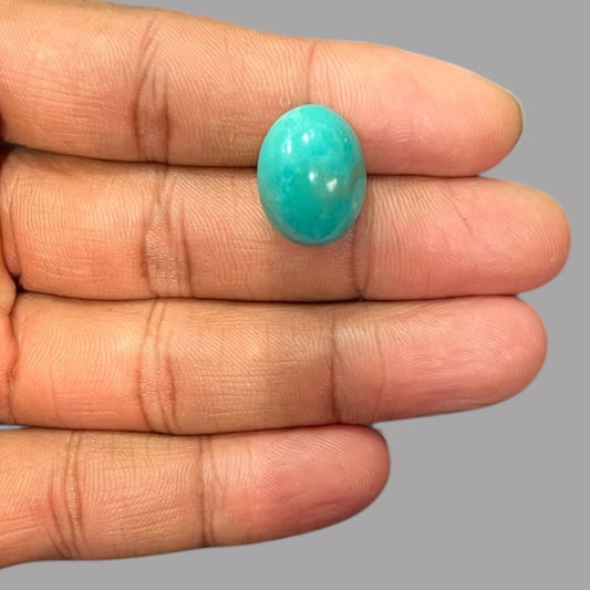 Turquoise Stone 14.31 Carats 18.2 x 13.8 x 10.2 mm in Oval