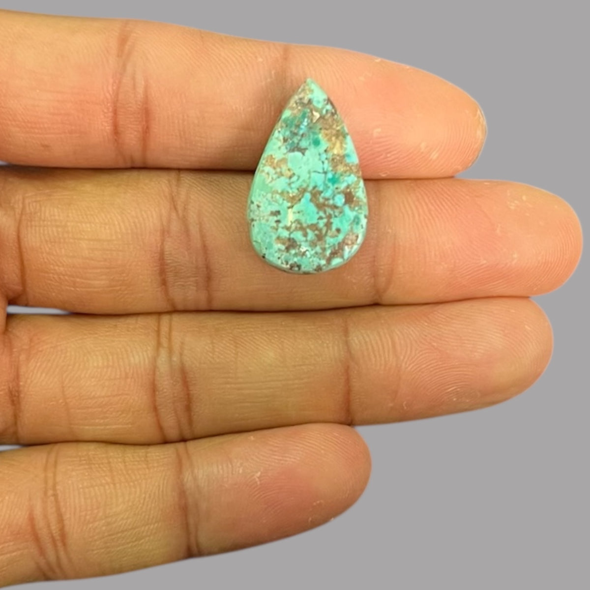 Turquoise Stone 15.93 Carats 25 x 15.5 x 6.3 mm in Pear