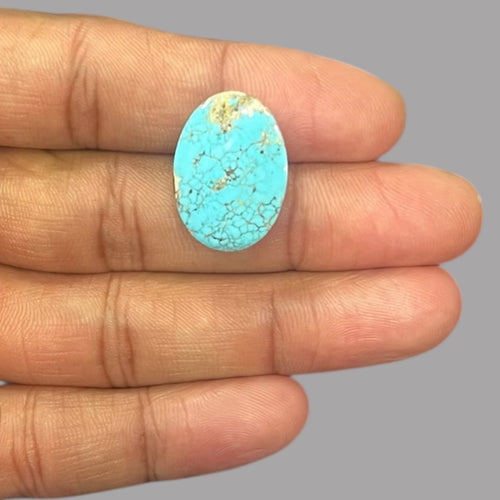 Turquoise Stone 18.54 Carats 22.8 x 16.3 x 8.9 mm in Oval