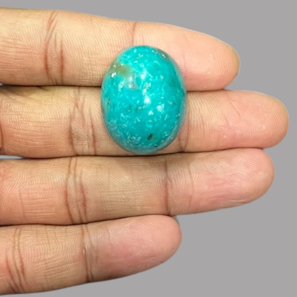 Turquoise Stone 57.76 Carats 27.3 x 21.7 x 16.1 mm in Oval