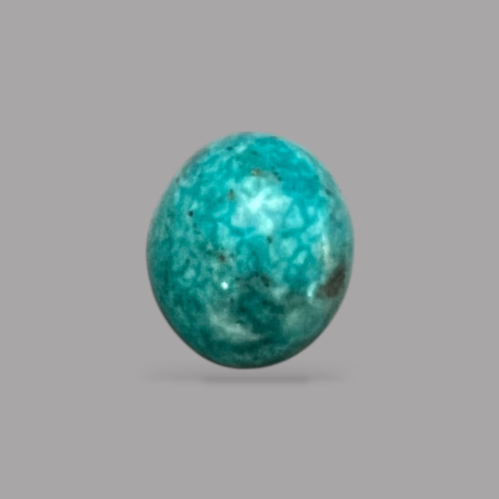 Turquoise Stone 6.40 Carats 11.6 x 10.2 x 7.6 mm in Oval