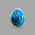 Turquoise Stone 6.54 Carats Oval Cabochon With Pyrite Matrix