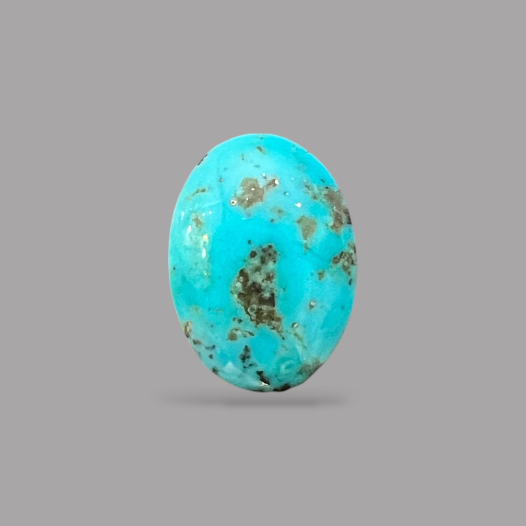 Turquoise Stone 7.07 Carats 16.3 x 11.7 x 5.2 mm in Oval