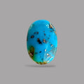 Turquoise Stone 9.37 Carats Oval Cabochon With Pyrite Matrix