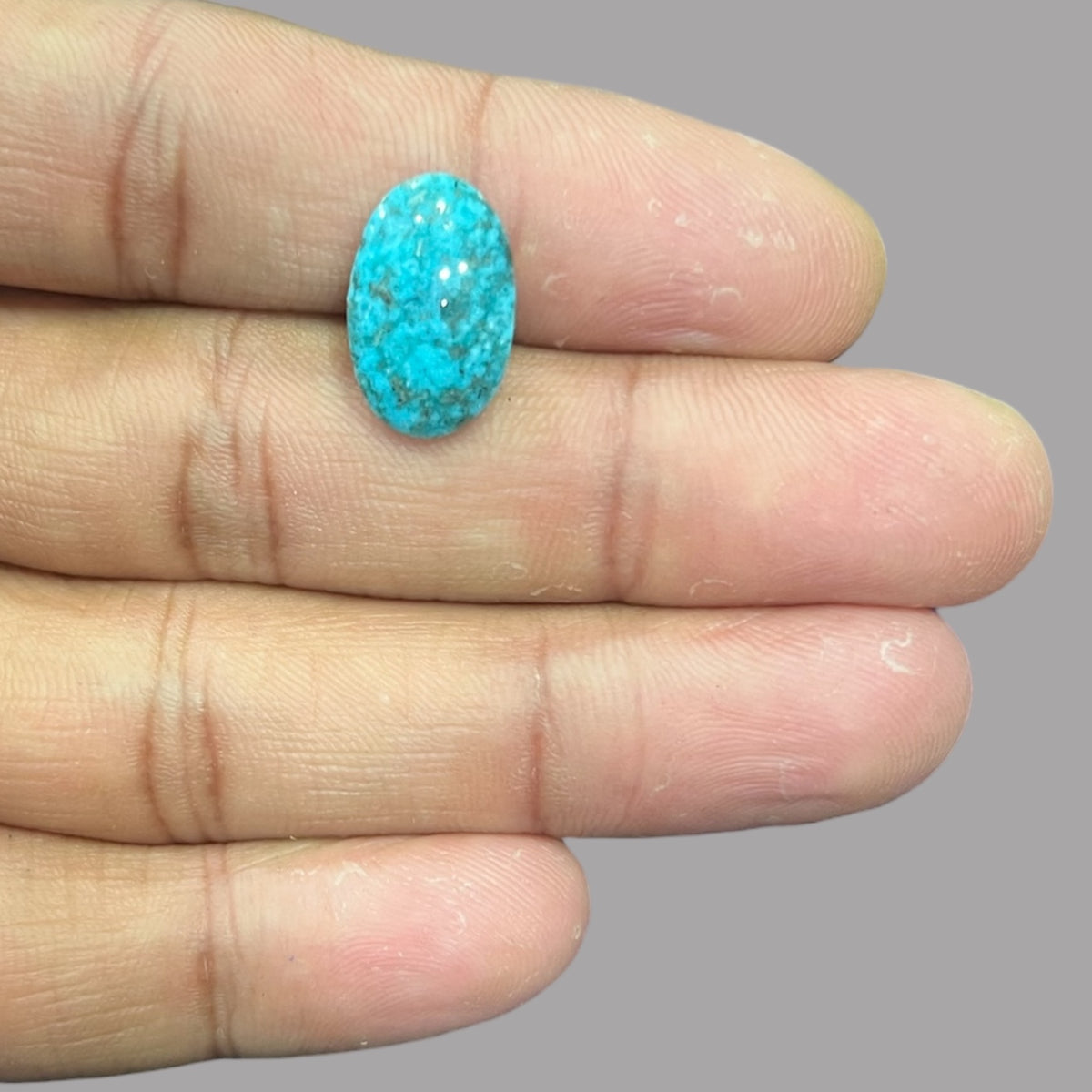 Turquoise Stone For Sale 5.47 Carats 16.5 x 10.5 x 4.8 mm in Oval