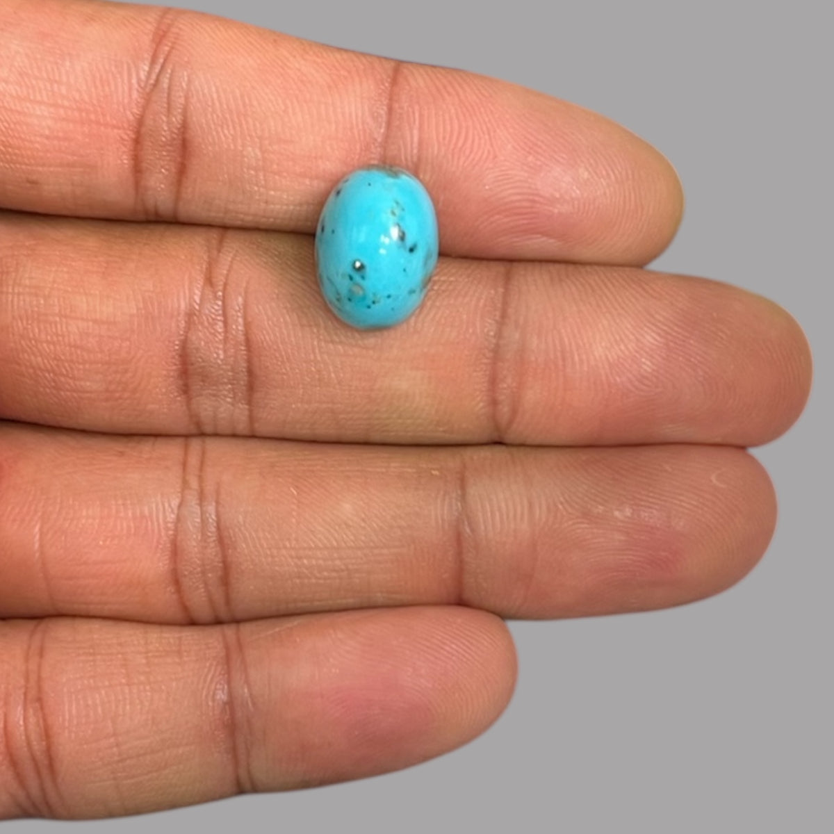  Turquoise Stone For Sale 9.06 Carats 14.9 x 10.9 x 8.4 mm in Oval