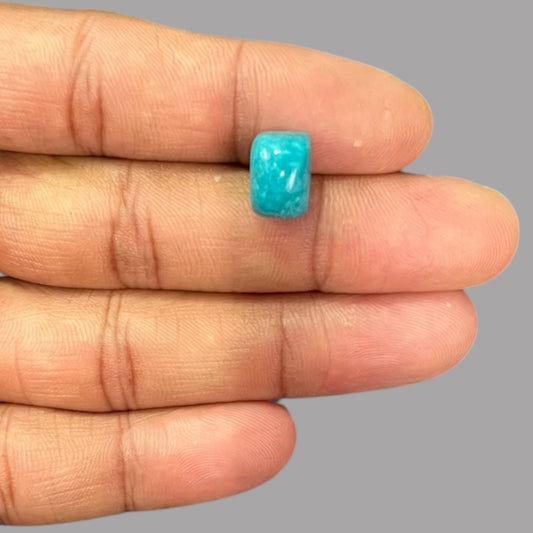 Turquoise Stone Online 6.04 Carats 11.5 x 8.2 x 6.9 mm in Cushion