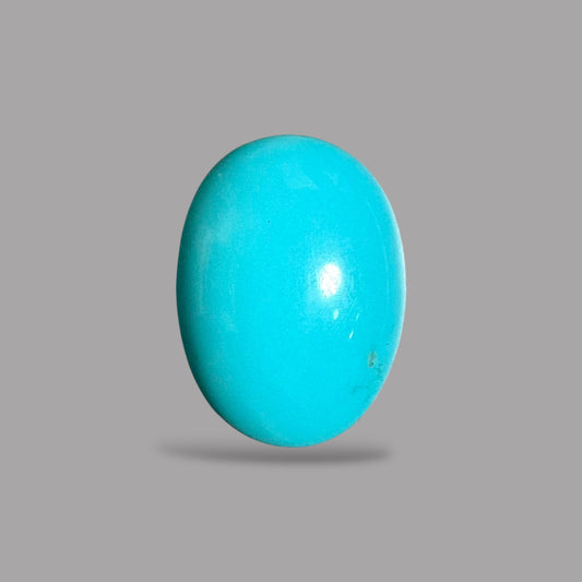 Arizona Turquoise Stone Oval Cabochon 9.00 Carats & 17.4 x 12.9 x 5.7 mm size