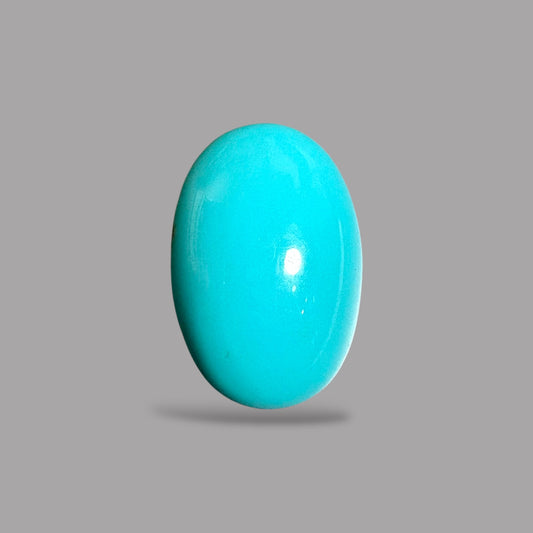 Arizona Turquoise Stone Oval Cabochon 9.93 Carats 17.3 x 11.8 x 7.5 mm