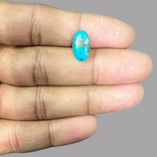 Turquoise Stones For Sale 3.26 Carats 14 x 8.3 x 5 mm in Oval
