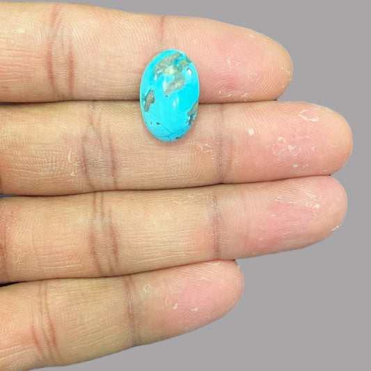 Turquoise Stones For Sale 9.25 Carats 17.8 x 11.5 x 6.3 mm in Oval