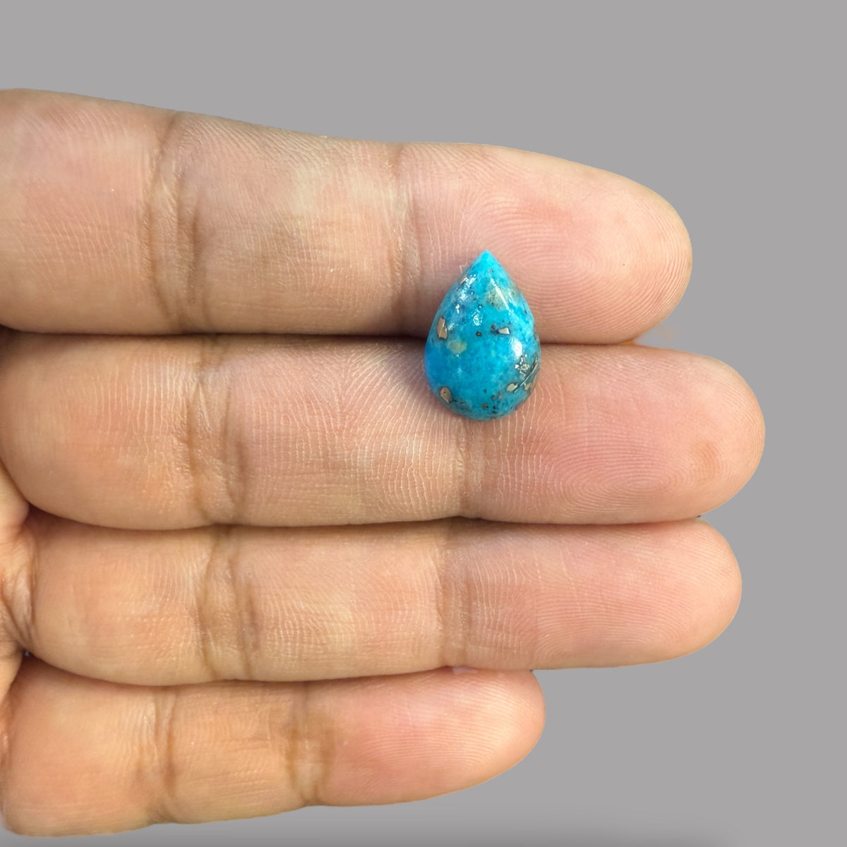 Turquoise (Feroza Stone) 3.81 Carats 14.45 x 10 x 3.90 mm