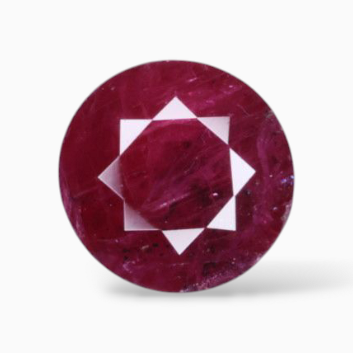 Unheated Rubies In Round Shape 1.54 Carats 6.6mm Size