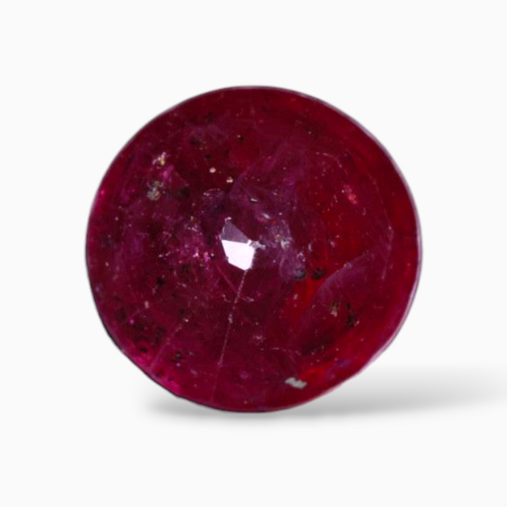 Unheated Rubies In Round Shape 1.54 Carats 6.6mm Size