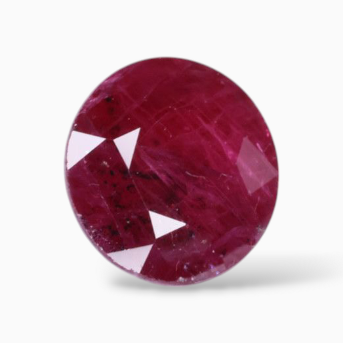 Unheated Rubies In Round Shape 1.54 Carats 6.6mm Size