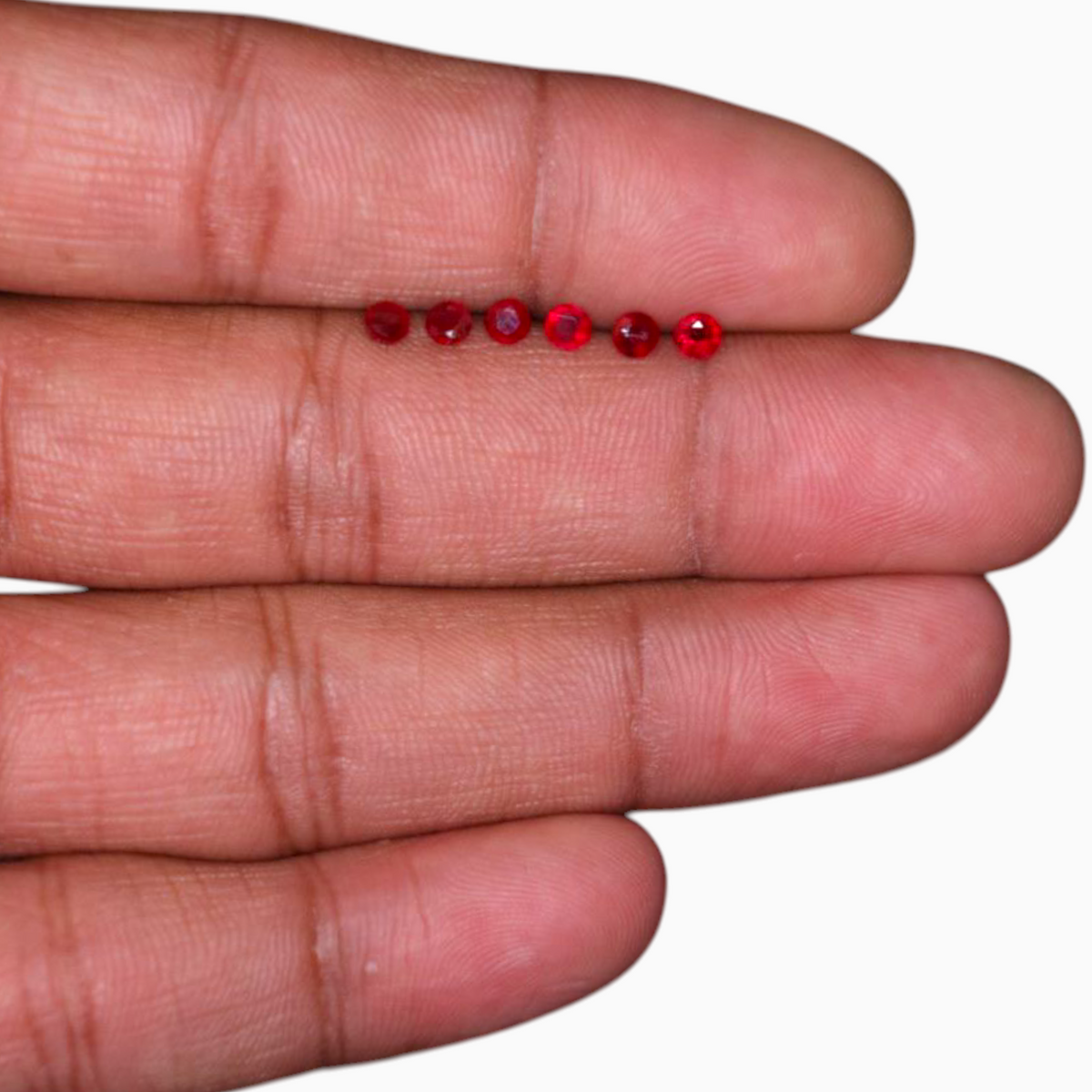 Ruby In Round Shape 10.67 Carats in Total Size 3mm