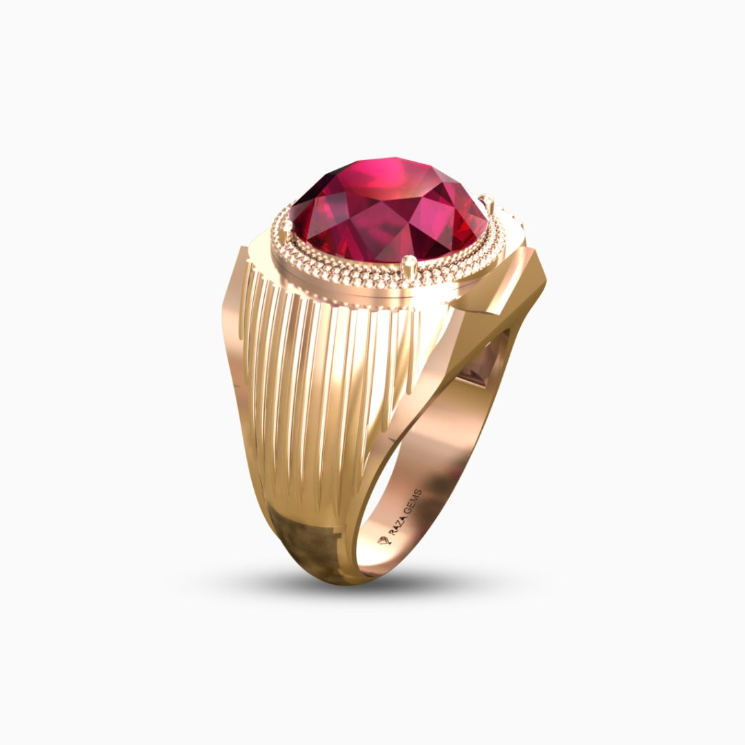 Ruby Ring 18K Rose Gold | Fayruz