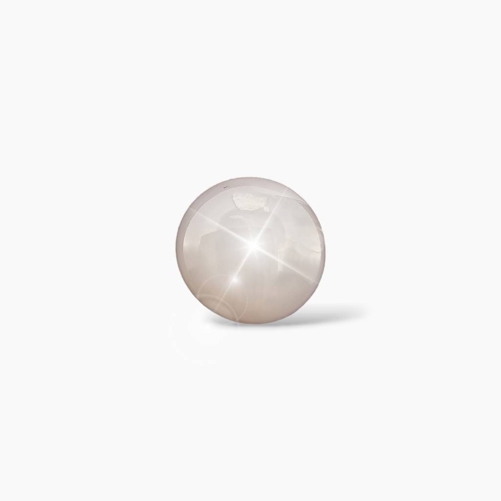 buy Natural Star White Sapphire Stone Round Cabochon 8.42 Carats