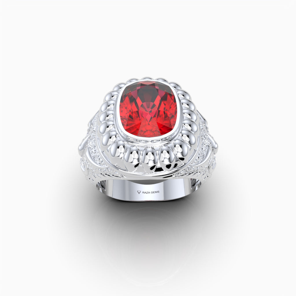 Natural Cocktail Ruby Ring in 18K Gold - Augusta