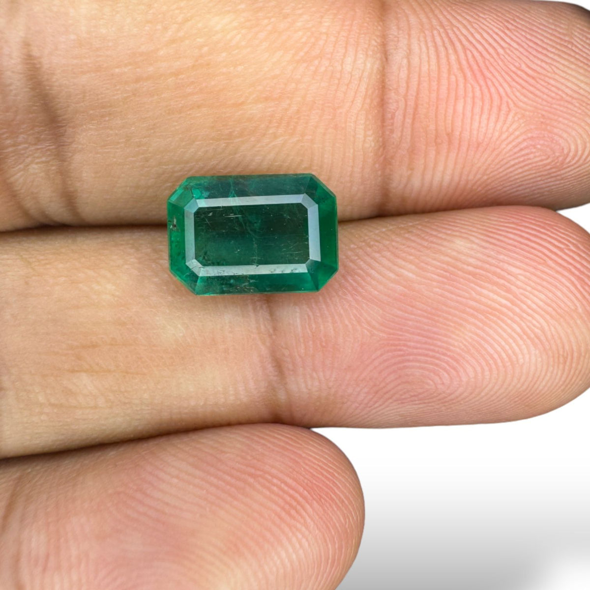 Natural Zambian Emerald Stone  2.49 Carat Emerald Cut 10.5x7.5mm