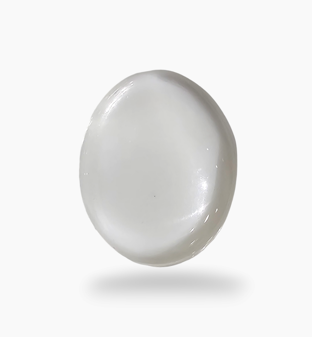 Natural White Topaz Stone 8.99 Carats Oval Cabochon Shape Size 17.5X14mm
