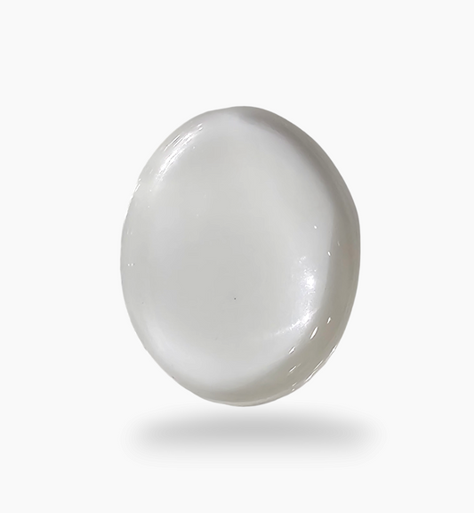 Natural White Topaz Stone 8.99 Carats Oval Cabochon Shape Size 17.5X14mm