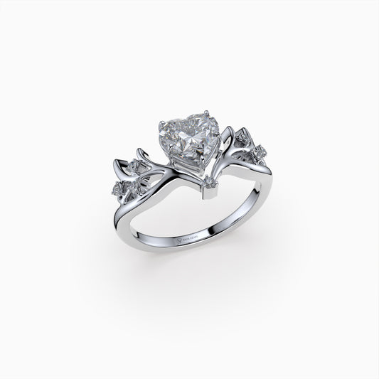 Moissanite Diamond Ring in Gold - Alina