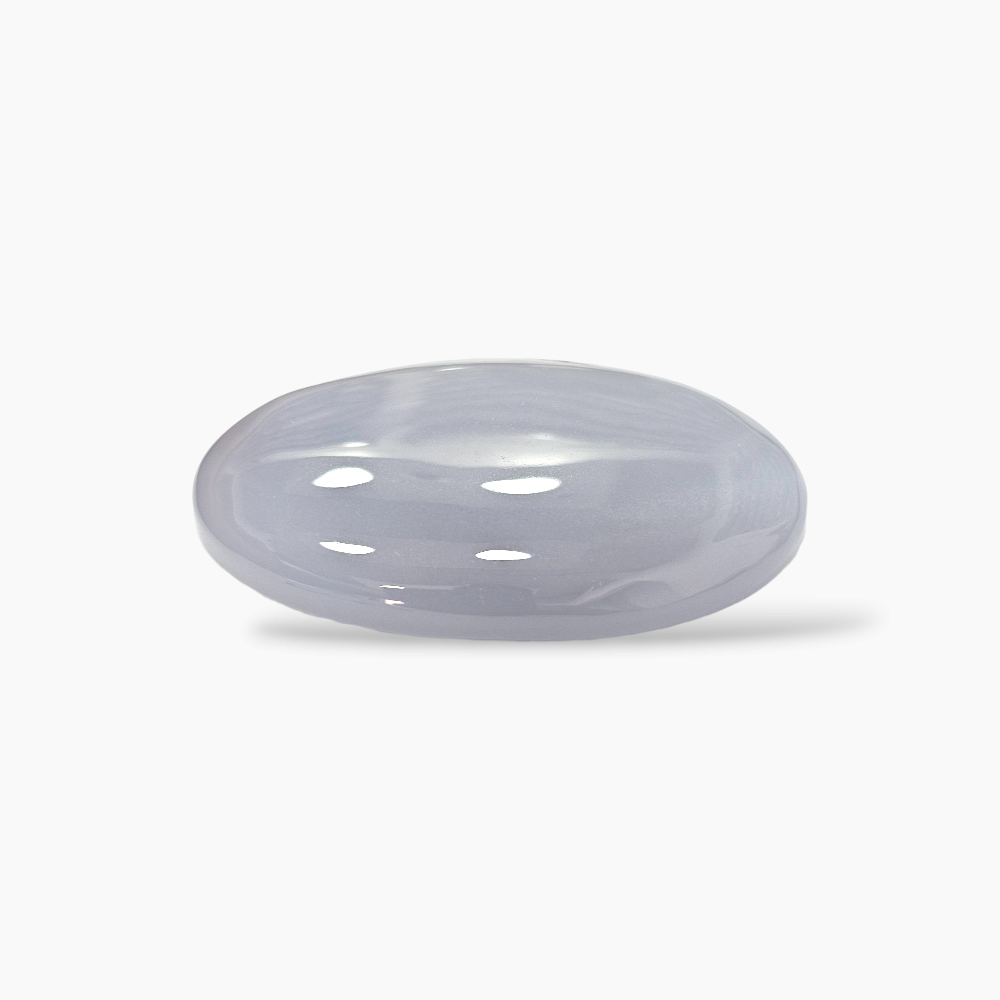 White Milky Chalcedony Stone in Oval Shape 175.29 Carats for Sale