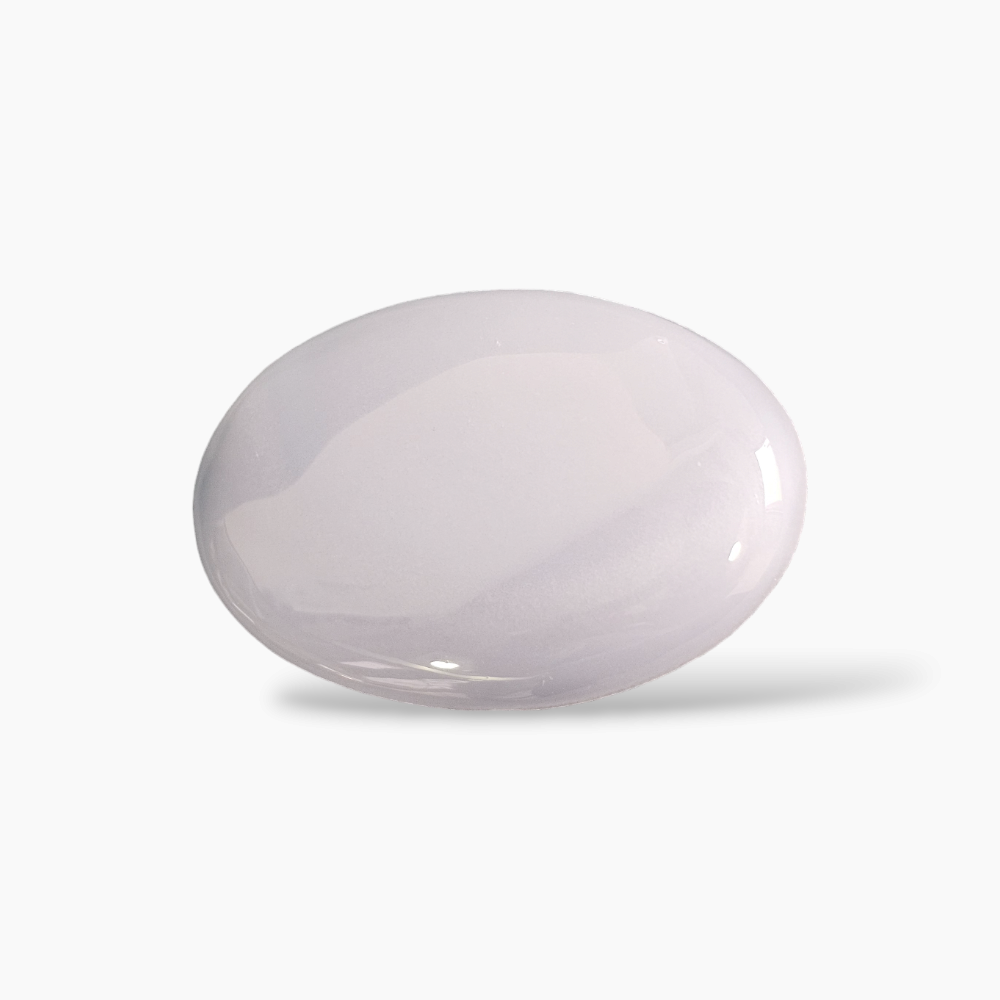 White Milky Chalcedony Stone in Oval Shape 175.29 Carats for Sale