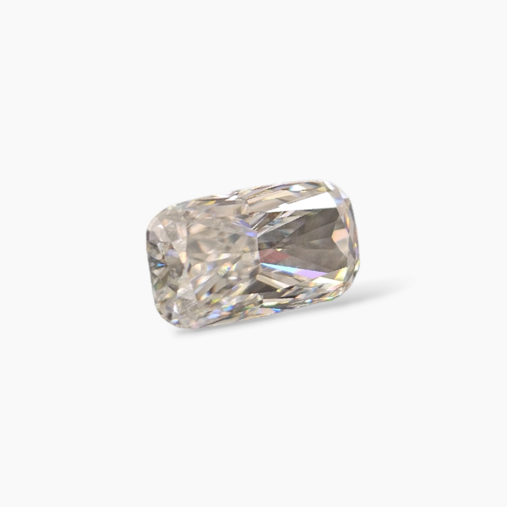 White Moissanite Diamond in Cushion Cut 3.08 Carats Weight for Sale