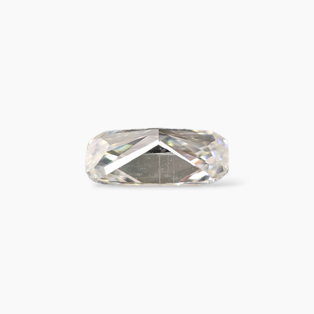 White Moissanite Diamond in Cushion Cut 3.08 Carats Weight for Sale