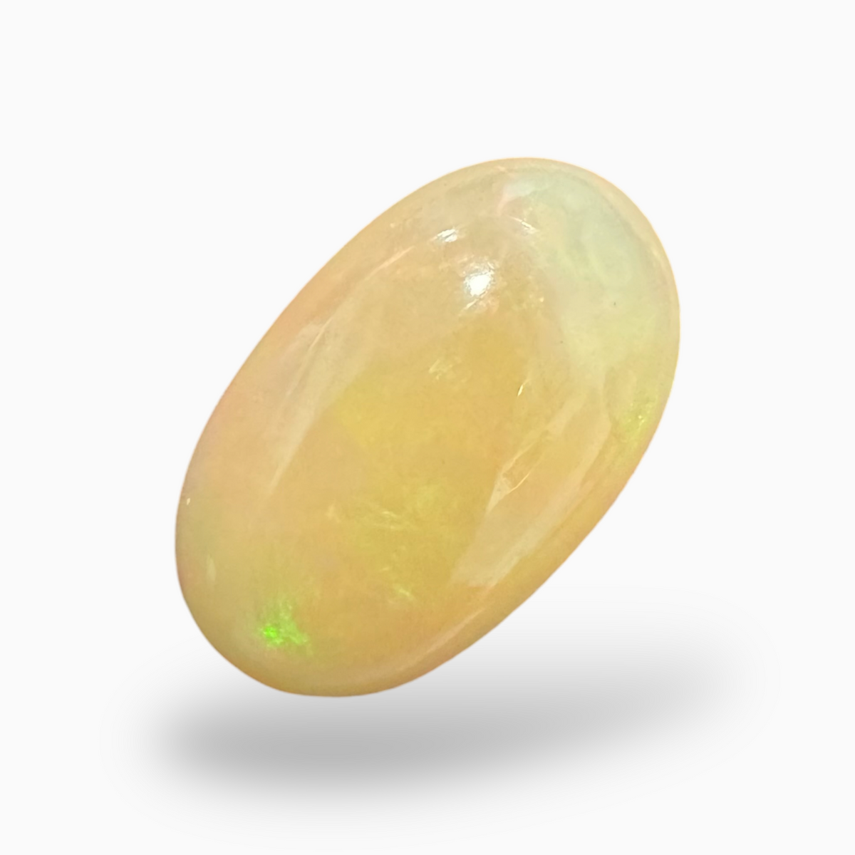 Natural Golden Color Ethiopian Opal Stone 11.21 Carats Pear Cabochon Shape 22X12.5mm