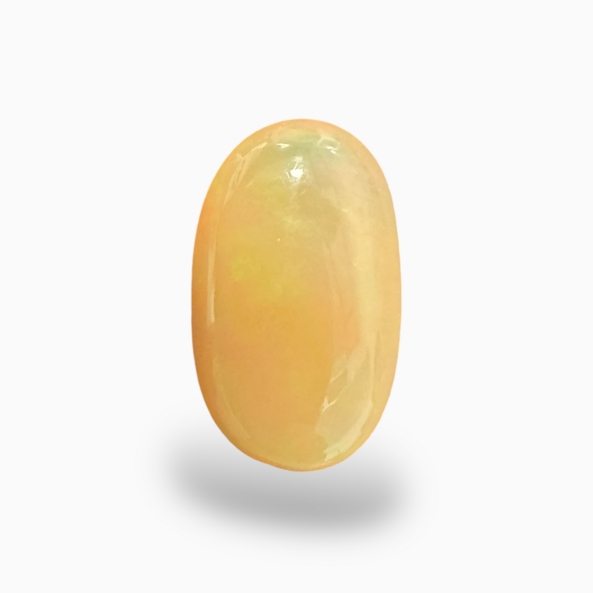 Natural Golden Color Ethiopian Opal Stone 11.21 Carats Pear Cabochon Shape 22X12.5mm