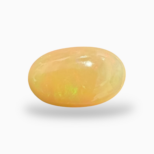 Natural Golden Color Ethiopian Opal Stone 11.21 Carats Pear Cabochon Shape 22X12.5mm