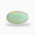 Natural White Ethiopian Opal Stone 4.91 Carats Oval Cabochon Shape 16X10.5mm