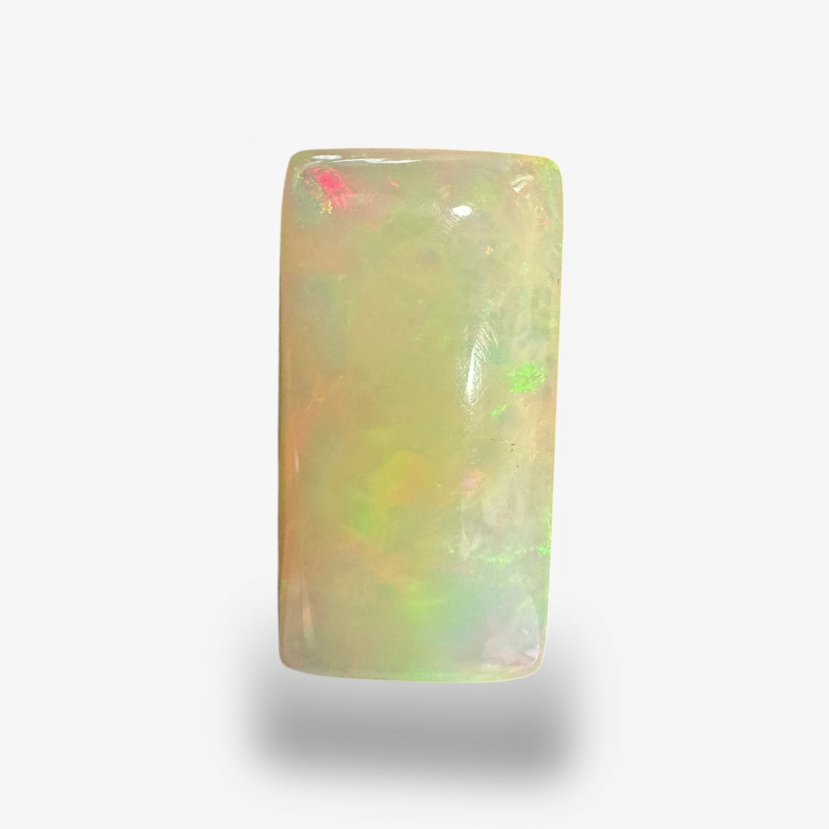 White Opal Stone 18.7 carat 25x13mm From Ethopia