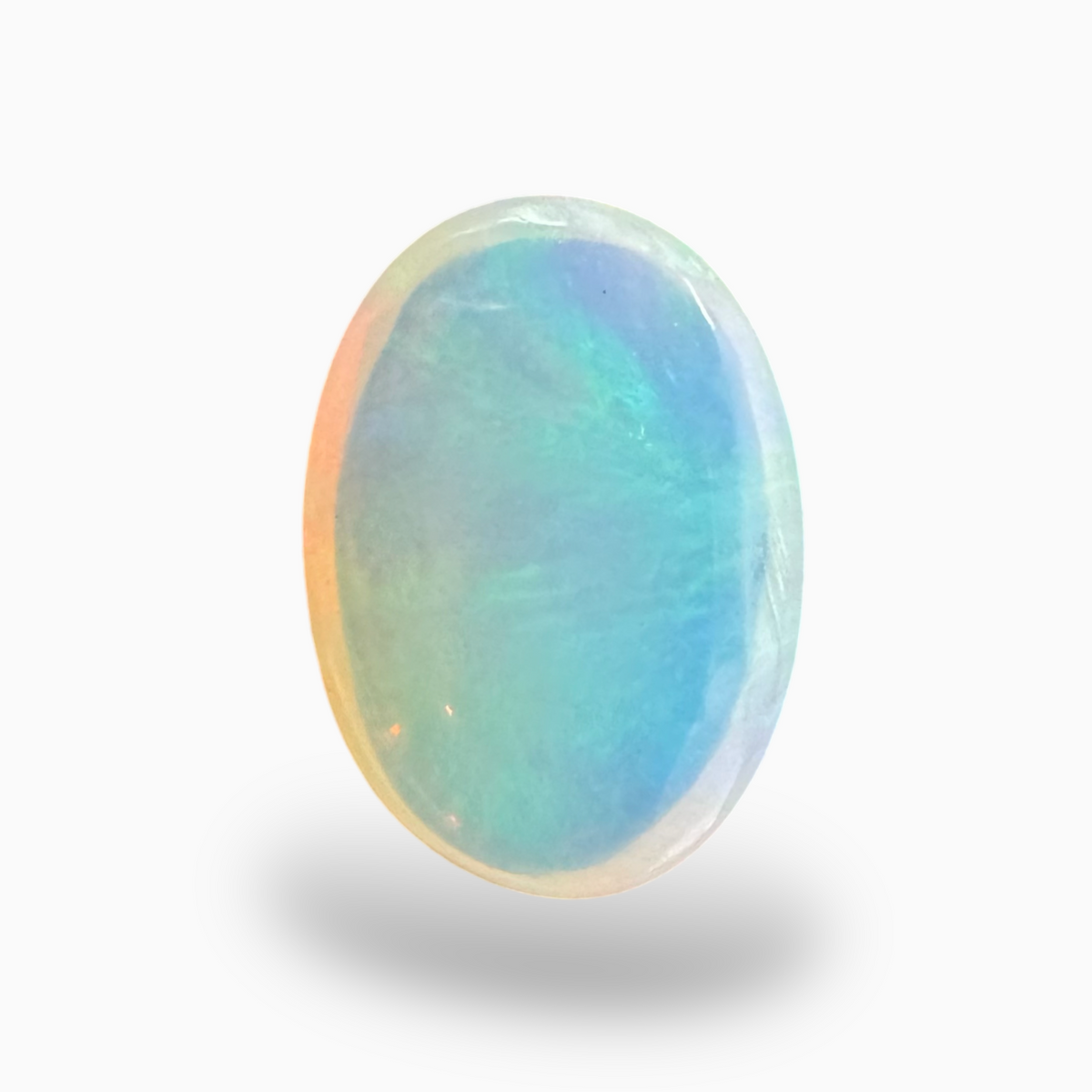White Opal Stone 4.90 carat 15.5x11 mm From Ethopia -Natural